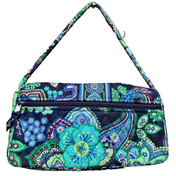 Vera Bradley Blue Rhapsody Print 2009 Retired Paisley Purse Vintage Designer - Picture 3 of 6